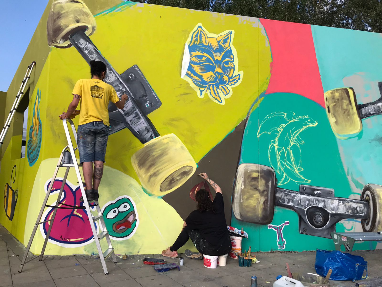 Skate Park Bernau mural